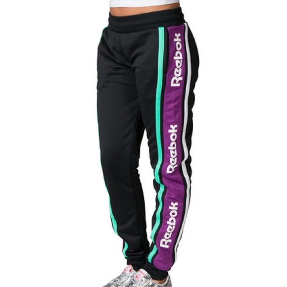retro side stripe track pants